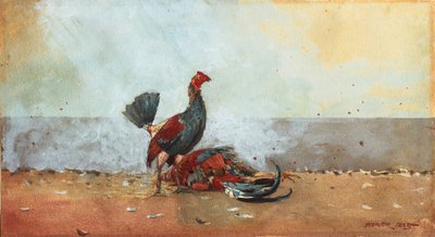 The Cock Fight by Winslow Homer